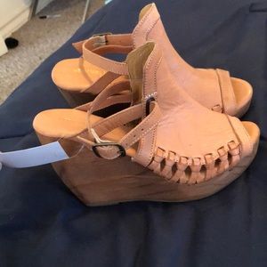 Real leather wedges super cute just didn’t fit.